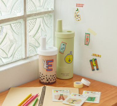 【新品上市】大象杯 × 馬卡龍腳趾聯名『萬用防水貼紙』✨